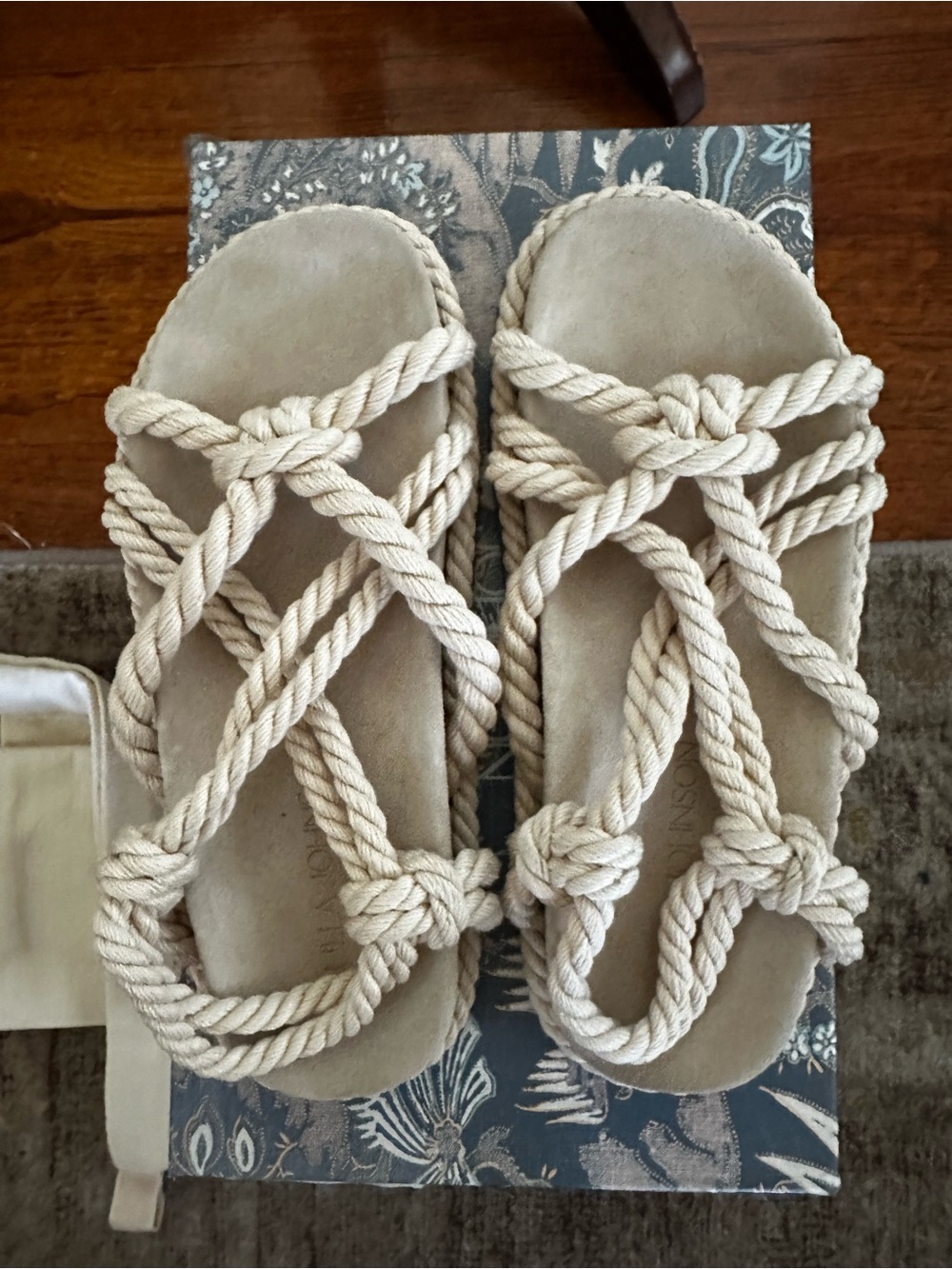 Ulla Johnson Natural Rope-Knot Sandal - fits women size 4 - Picture 5 of 6